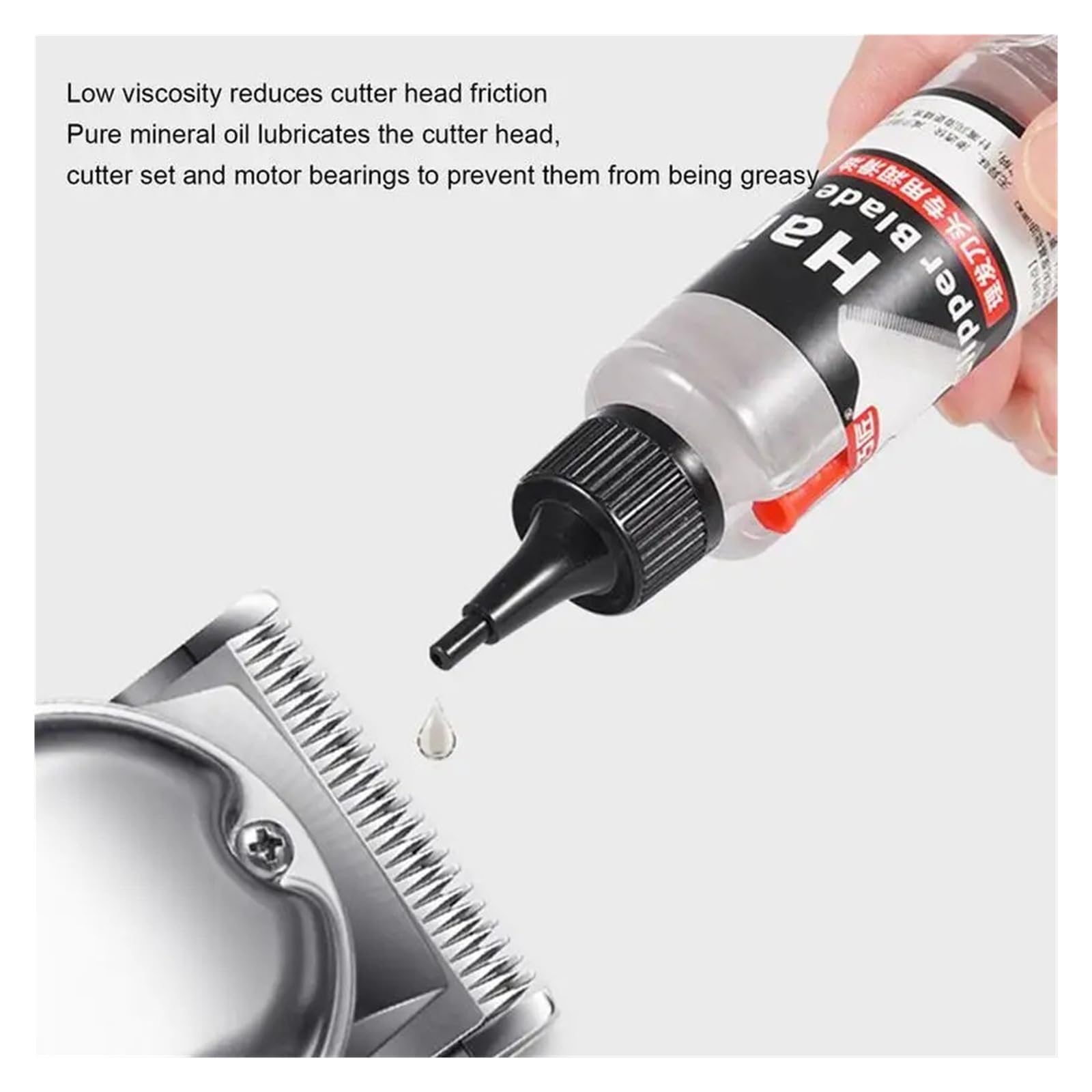 Haarschneideröl, Haarschneidemaschinen-Öl, Trimmeröl, Geruchloses Rasiereröl, Reduziert Reibung, 60 Ml, Friseuröl for Haarschneidemaschinen, Haarschneider-Werkzeuge(2PCS)