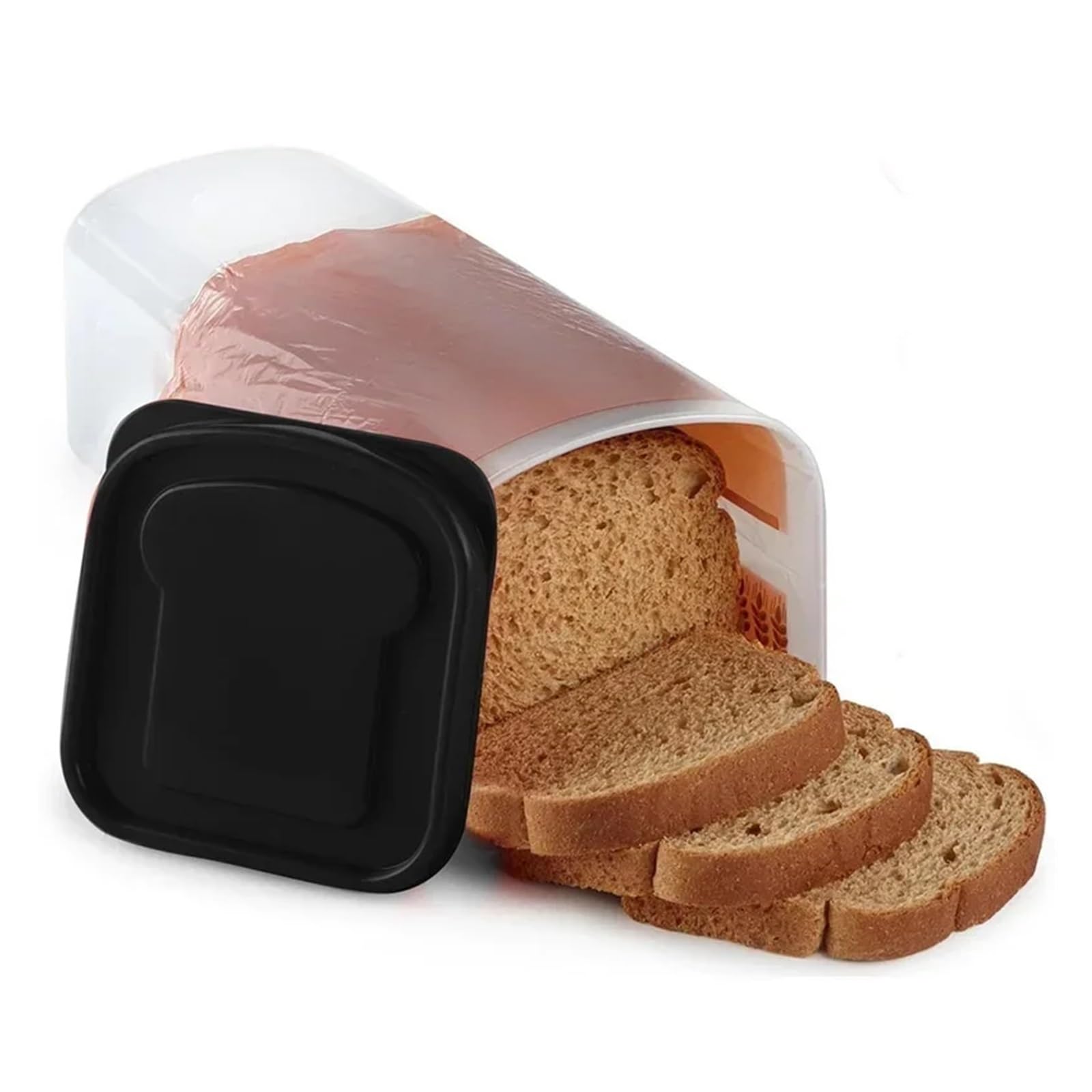 Contenitore rettangolare for pane, toast, contenitore for torte, for alimenti freschi e secchi, for congelati