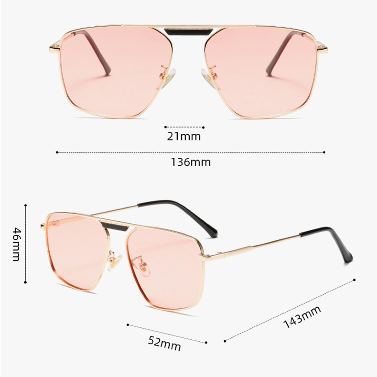 Occhiali da sole con protezione UV400 | Montatura leggera | Donna Uomo per sport all'aria aperta e guida