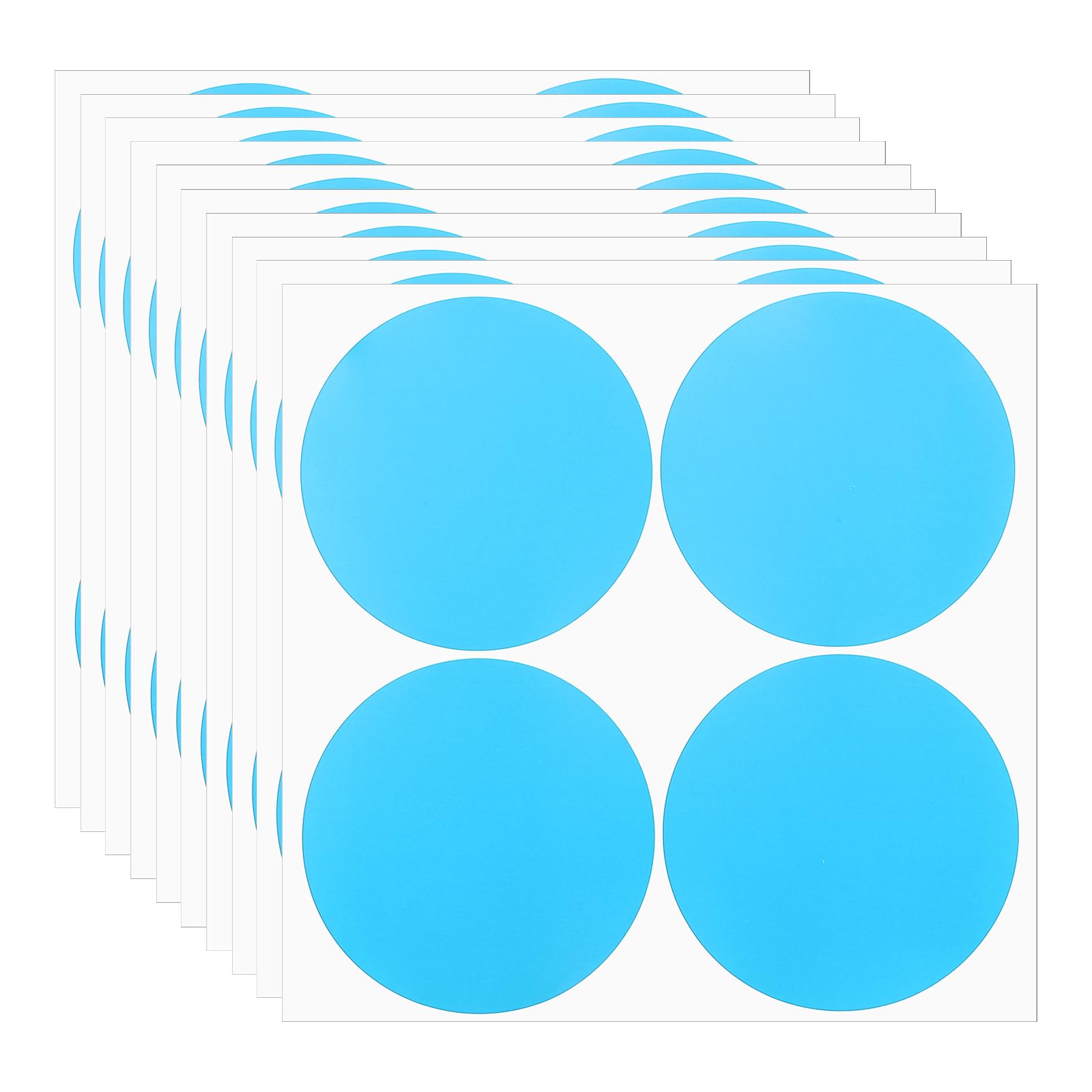 PATIKIL Round Colored Stickers 4"