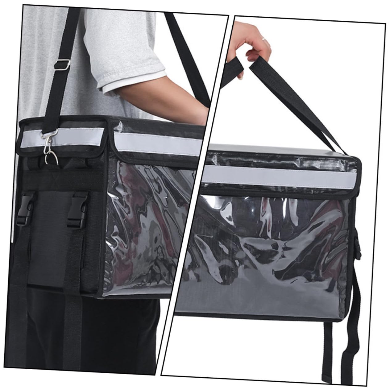 MAGICLULU Isolierte Lebensmittelbox 32l Oxford Tuch Takeaway Halter Mit Verstärktem Boden Langlebige Thermobox Für Essenslieferung Und Catering