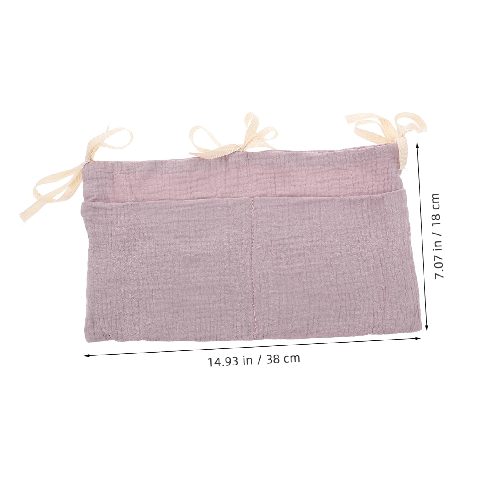 Hemoton Double Pocket Stroller Hanging Bag Wall Shelves Diaper Holder Organizer for Baby's Essentials