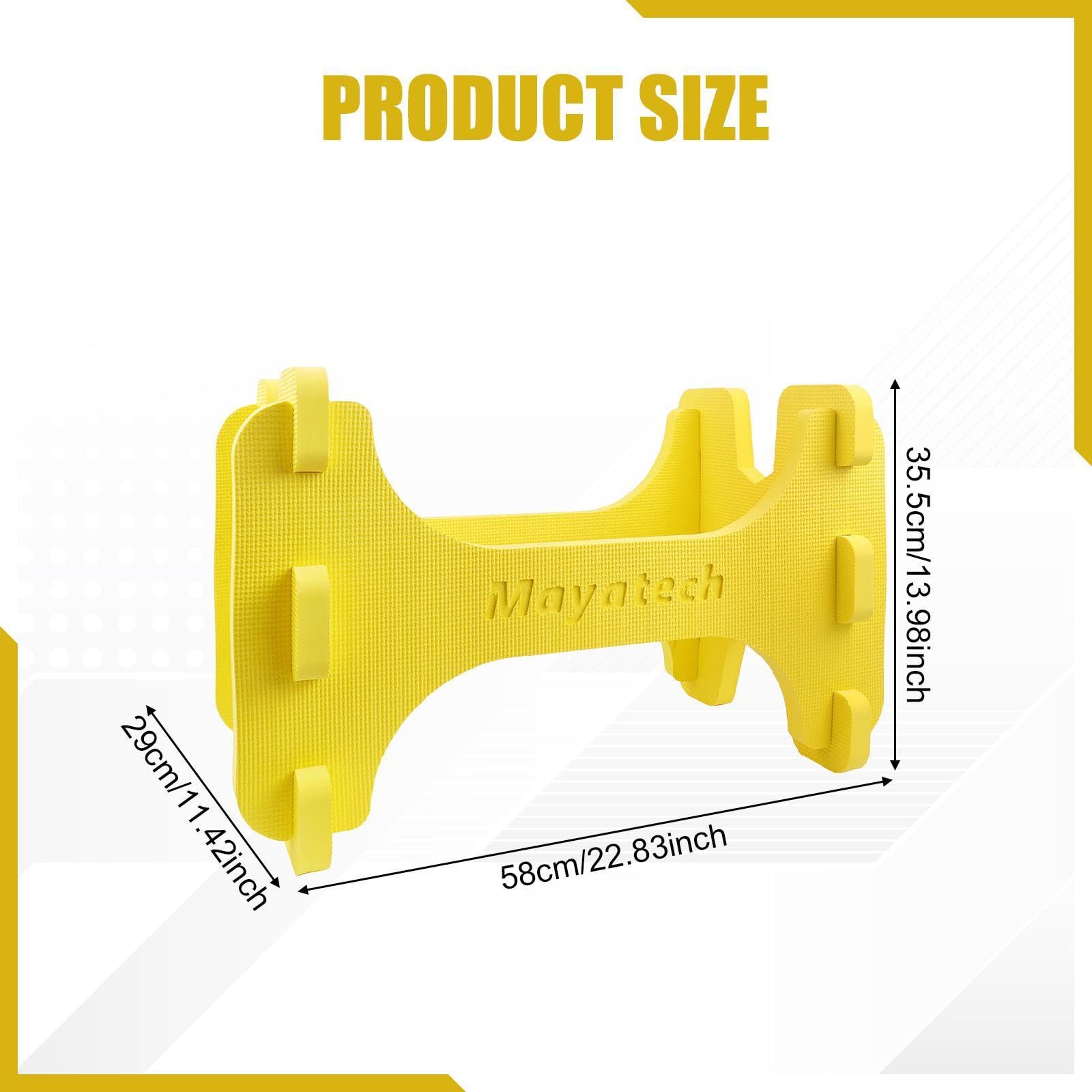 Oshhni Supporto Modello Aereo RC Stand Eva Schiuma Resistente Smontabile Leggero Progettato per Protezione E Trasporto Adatto a Modellismo E Riparazioni, Giallo - 3