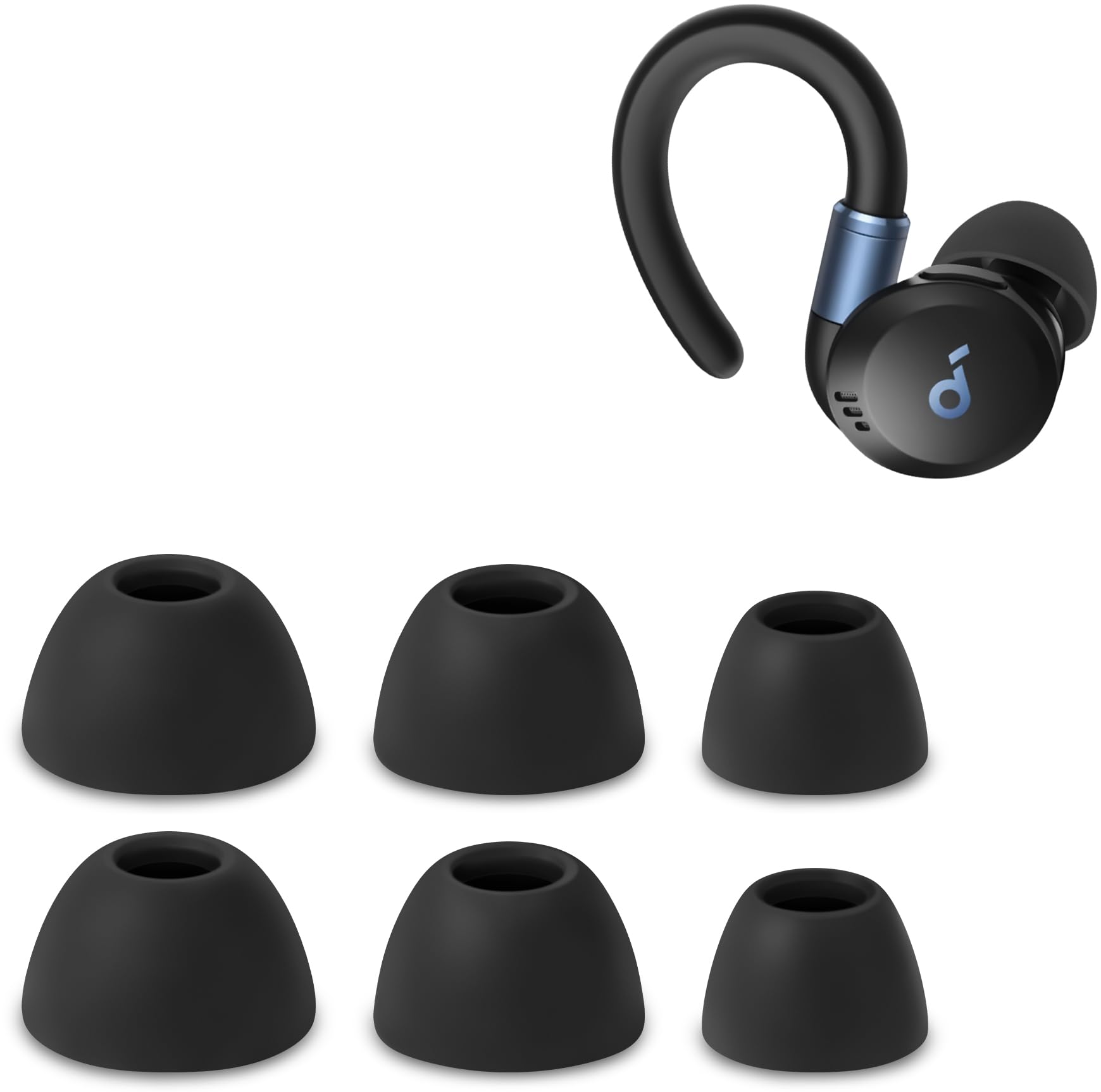 Amazon.com: Geiomoo Silicone Ear Tips for Anker Soundcore Sport