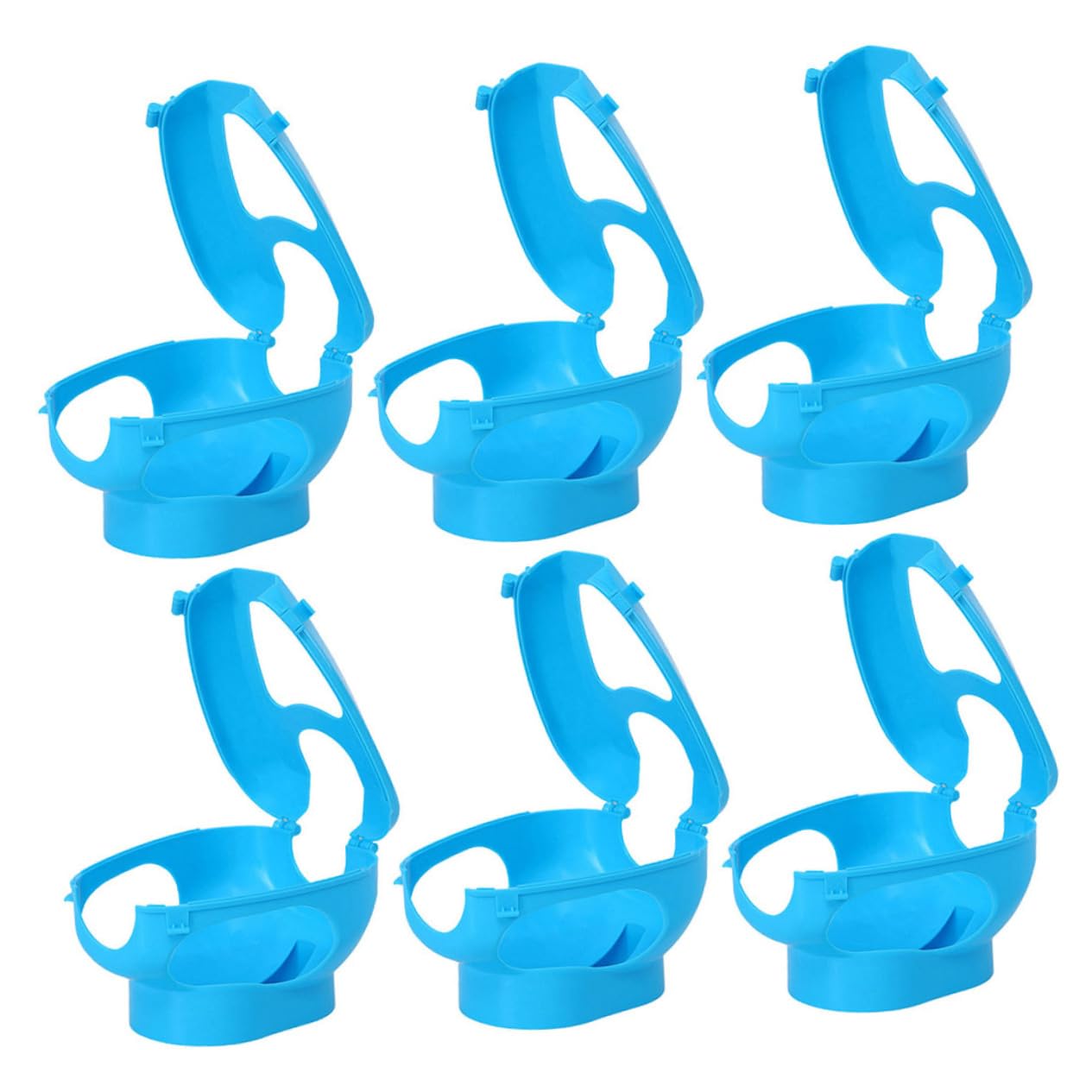 BUTIFULSIC 6pcs Pigeon Injection Fixers Holder Pigeon Holder for Bird Medicines Device Feeding Blue Pp Material Safe Sturdy