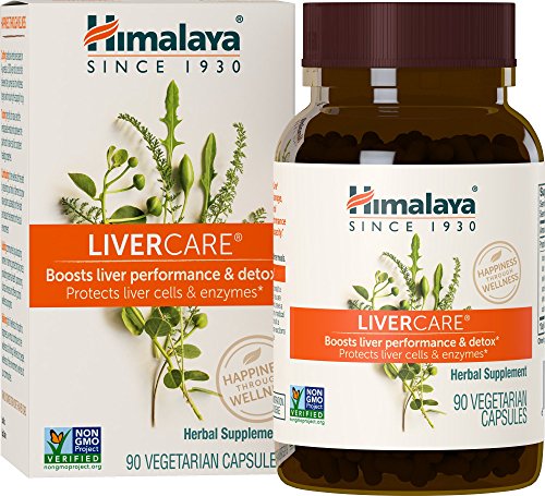 Himalaya LiverCare/Liv. 52 for Liver Cleanse and Liver Detox 375 mg, 90 Capsules