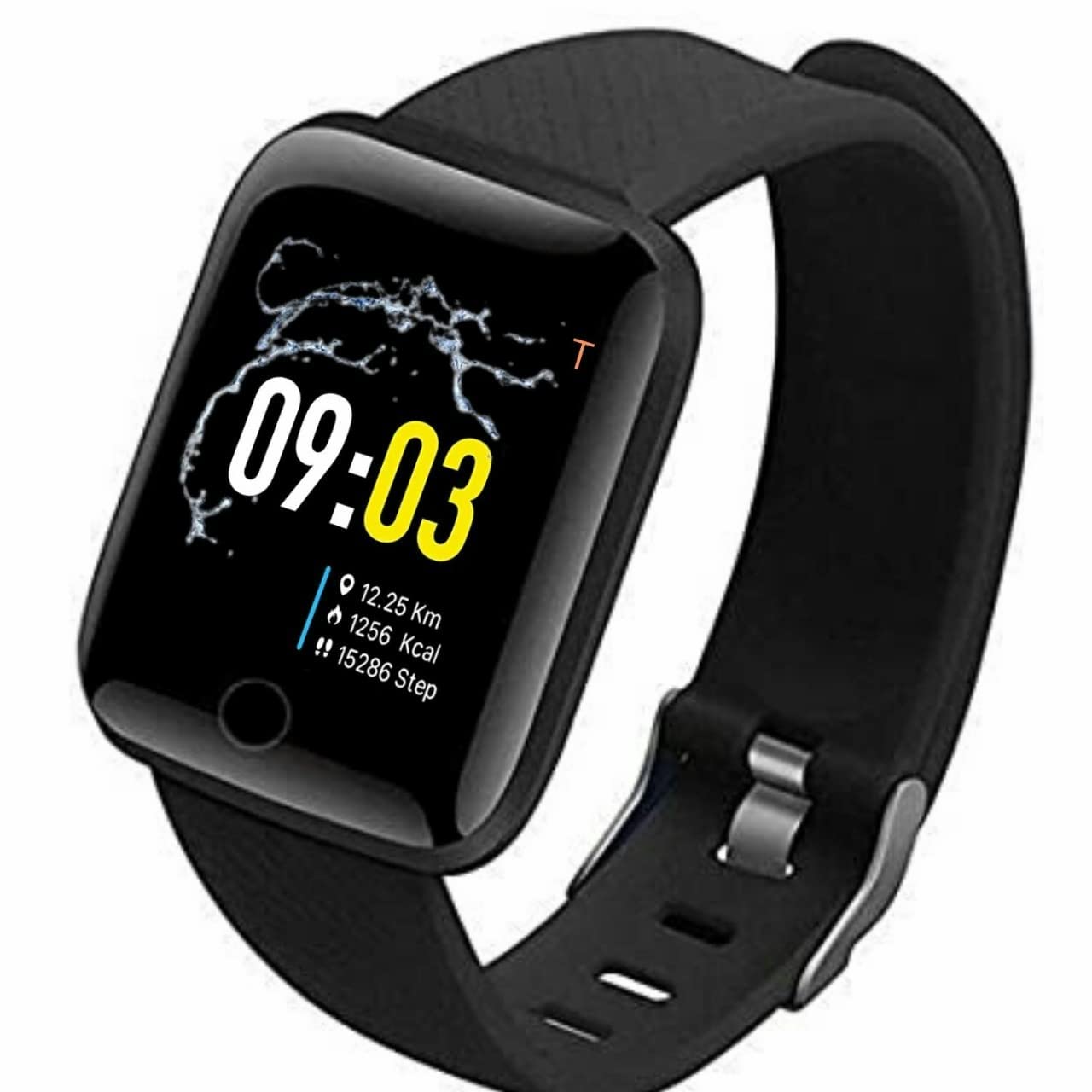 Bluetooth Smart Fitness Band Watch with Heart Rate Activity Tracker, Step and Calorie Counter, Blood Pressure, OLED Touchscreen for Men/Women