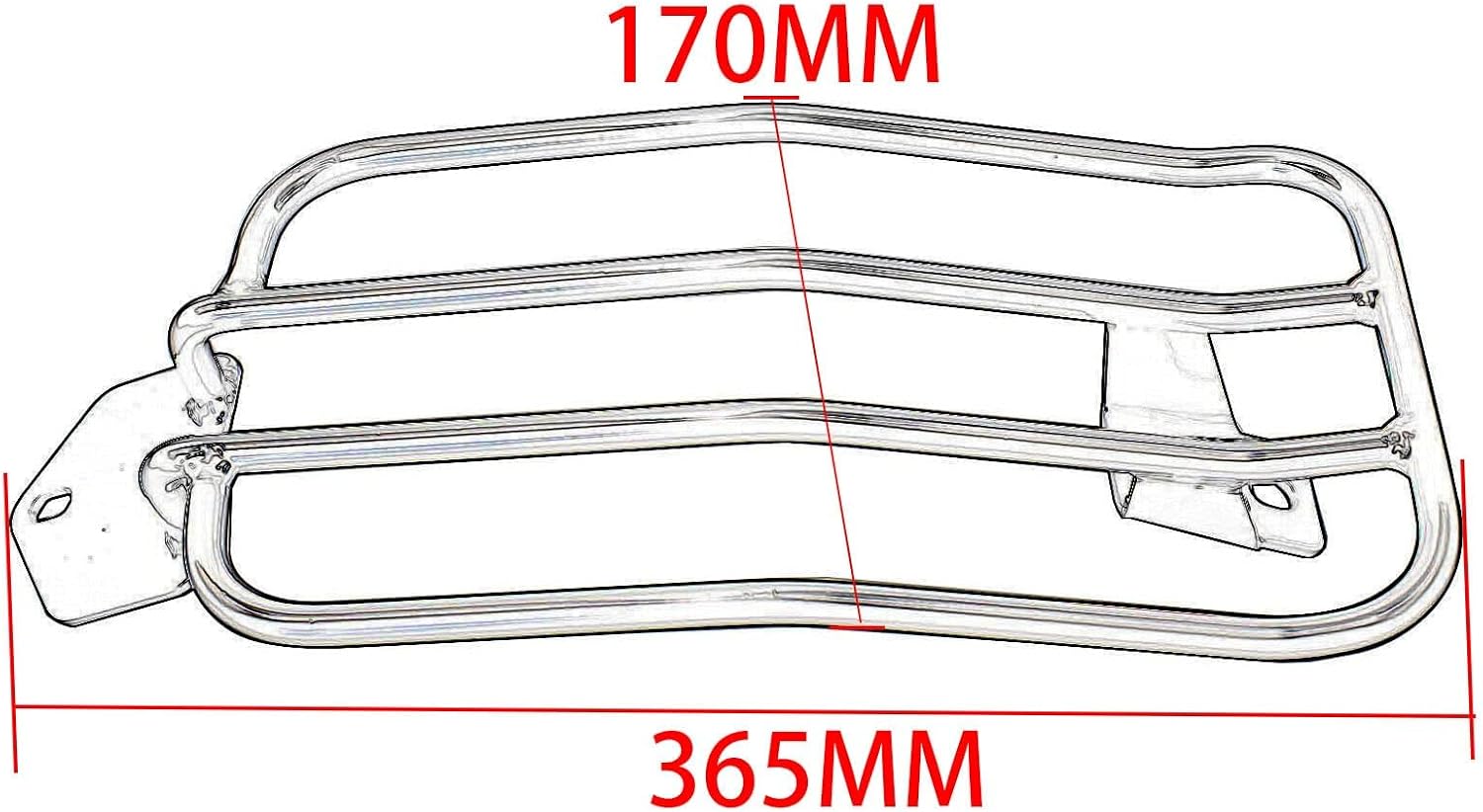 Motorcycle Rear Luggage Rack Seat Cargo Shelf Bracket Support Holder fit for Ho-nda Rebel CMX 1100 CMX1100 CMX-1100 2021 2022 2023 2024 Accessories