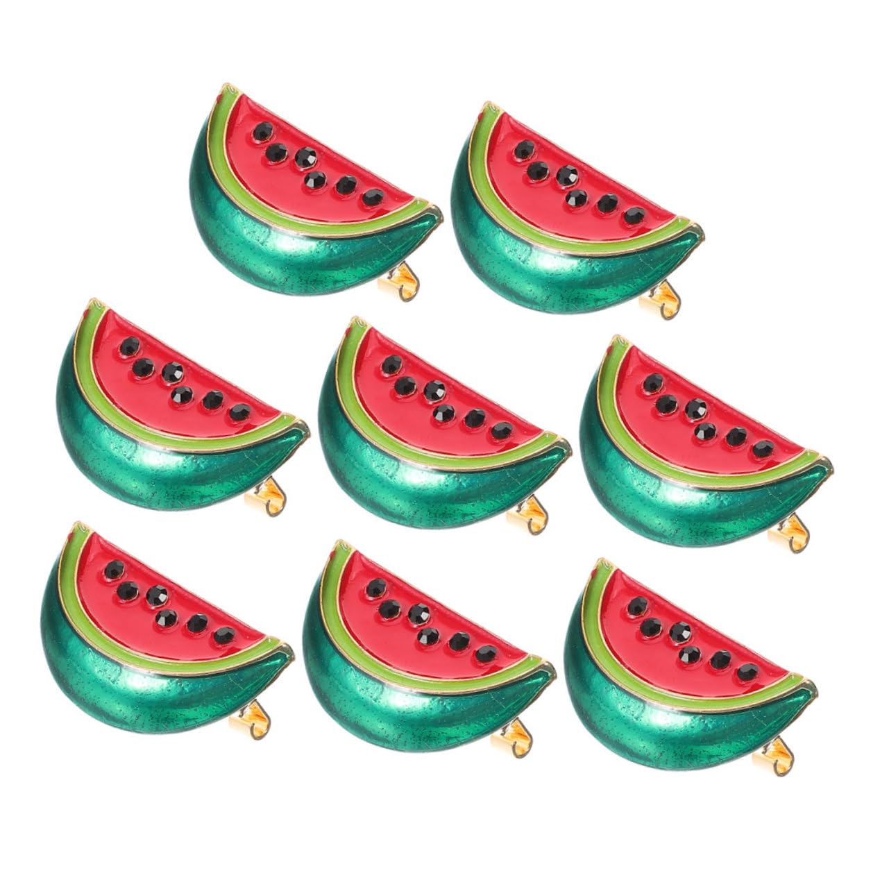 32 Stk Wassermelonenbrosche modeschmuck damen accessoires Schal Clip Cardigan-Clip Anstecknadel für Kleidung Wäscheklammern Hemdkragenclip Cartoon-Wassermelonen-Brosche