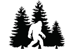 Bigfoot Vinyl Decal Sticker for Various Surfaces - 5.5 Inches in Black