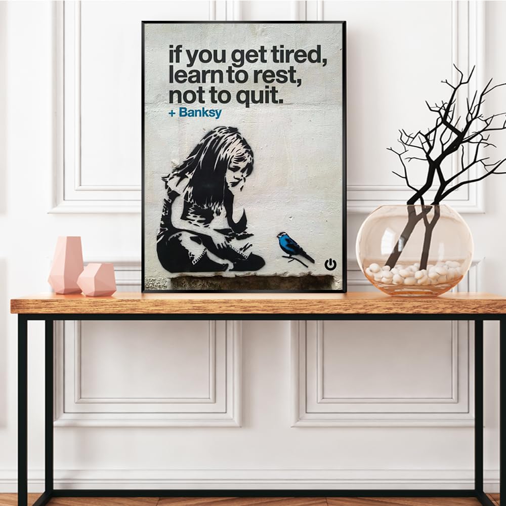 Amazon.com: Colorshake Banksy Street Art If You Get Tired Learn to