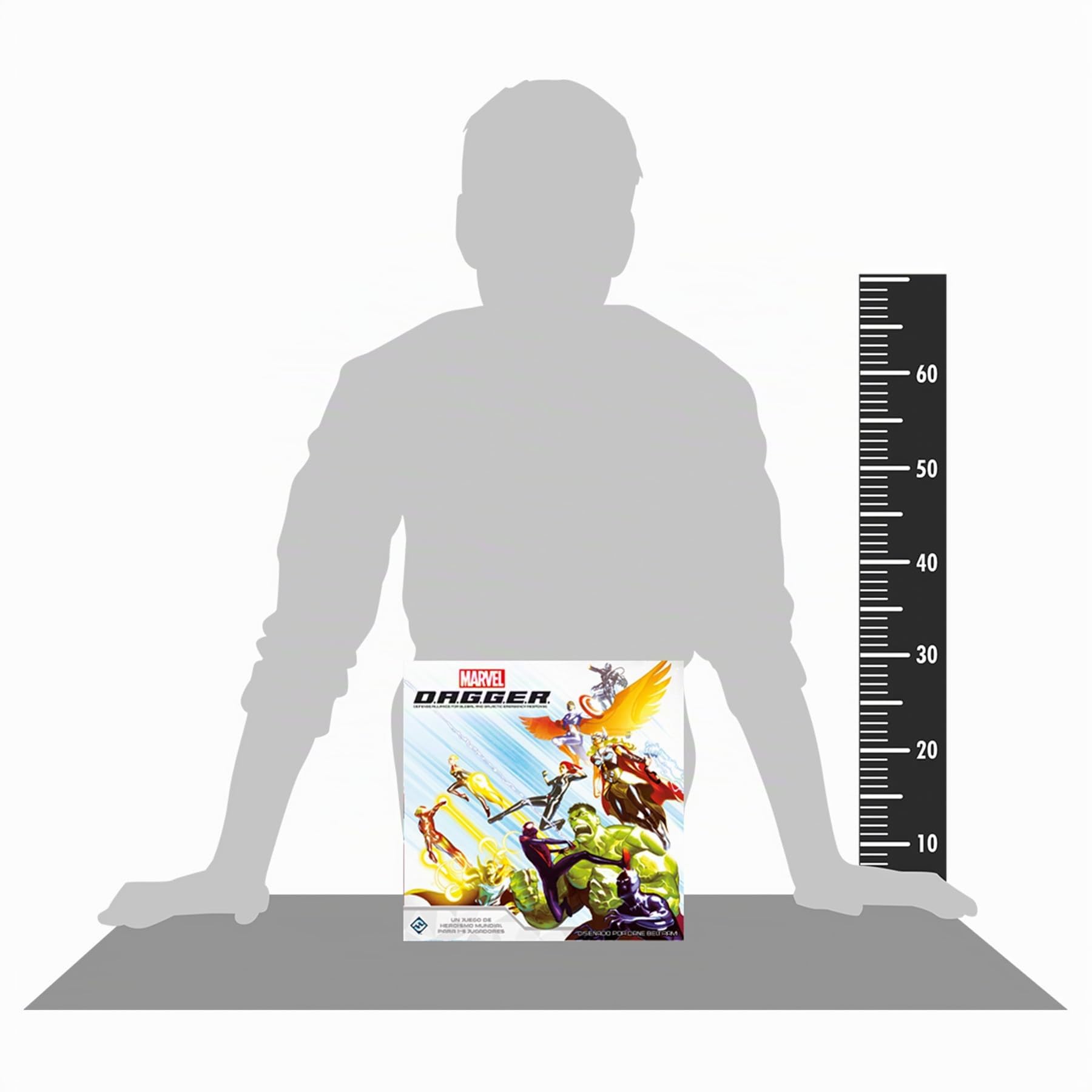 Fantasy Flight Games | Marvel D.A.G.G.E.R. | Juego de Mesa Cooperativo | Estrategia de Superhéroes | A Partir de 12 Años | De 1 a 5 Jugadores | 3-4 Horas por Partida | Español