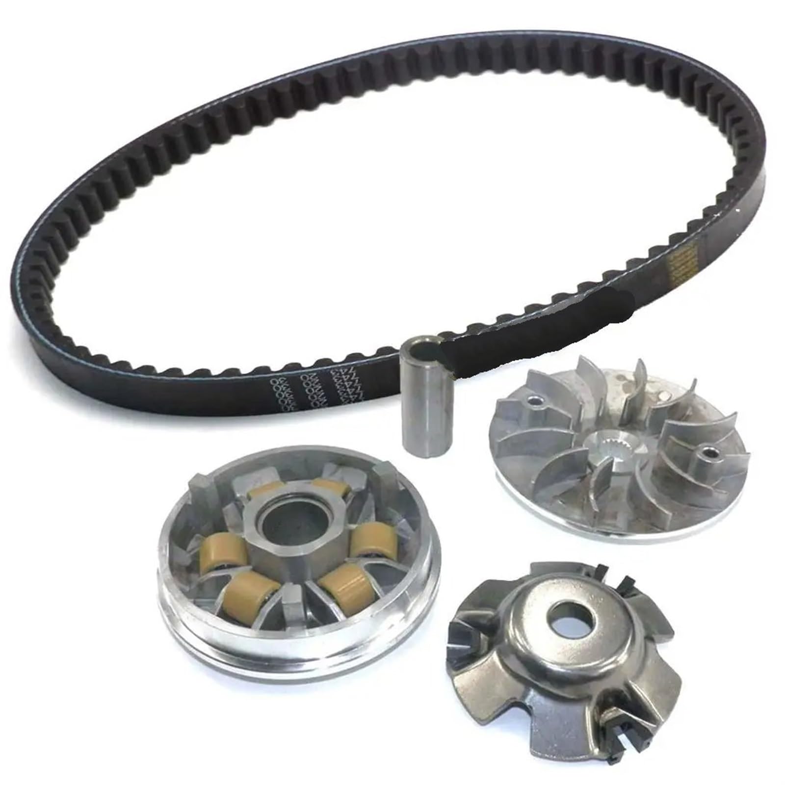 Correa Alternadora Variador Embrague Para Motocicleta Rodillos Peso Correa Transmisión Ventilador Para GY6 49cc 50cc 125cc 150cc Ciclomotor ATV GO KART(B)