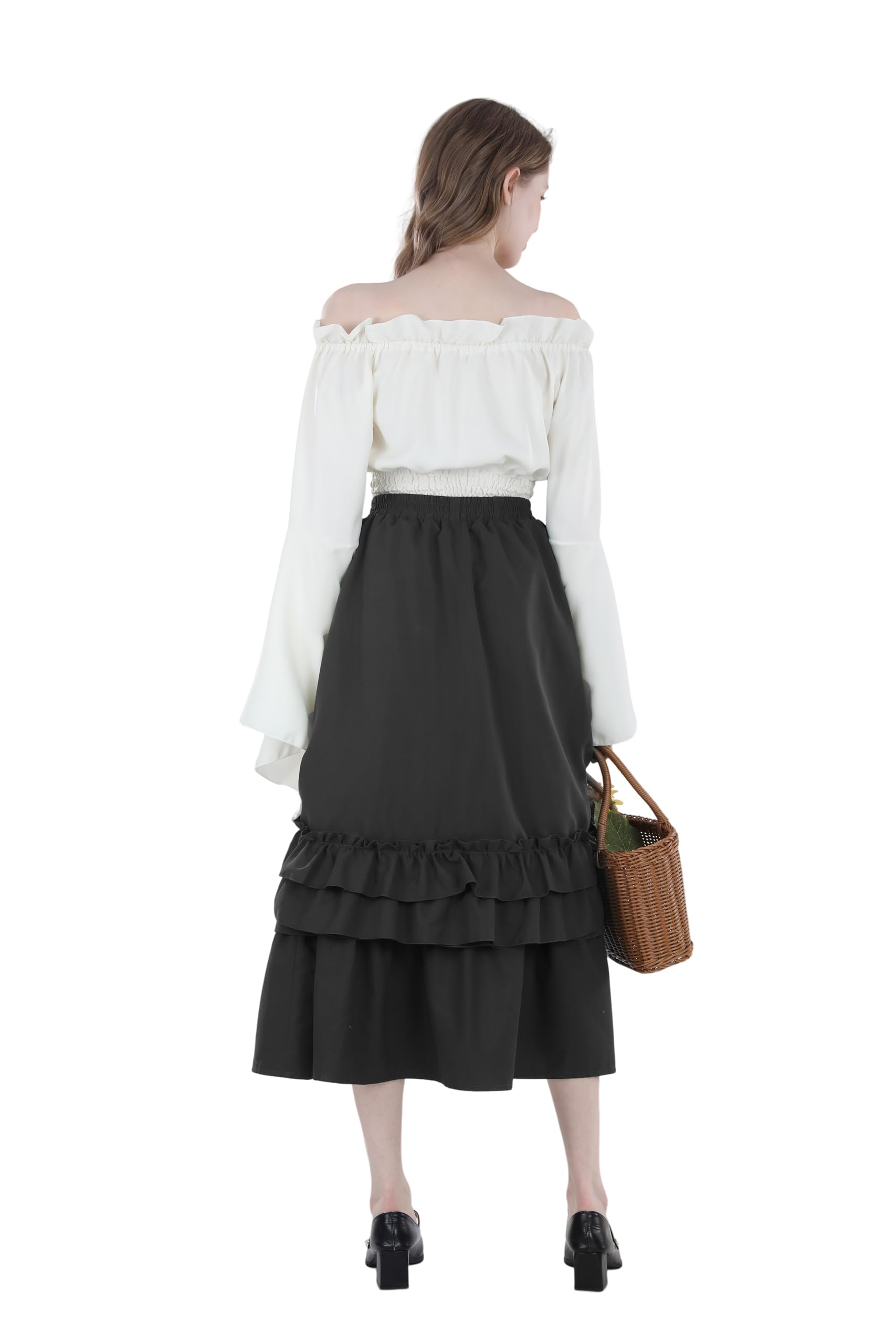 Bustle Gonna barocco Steampunk Rock Donna Saloon Girl Skirt Gonna Vittoriana Gonna Pirata