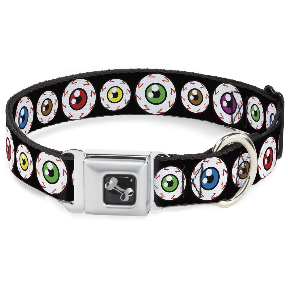 Collier de chien Buckle Down Eyeballs pour des promenades urbaines stylées et sécurisées