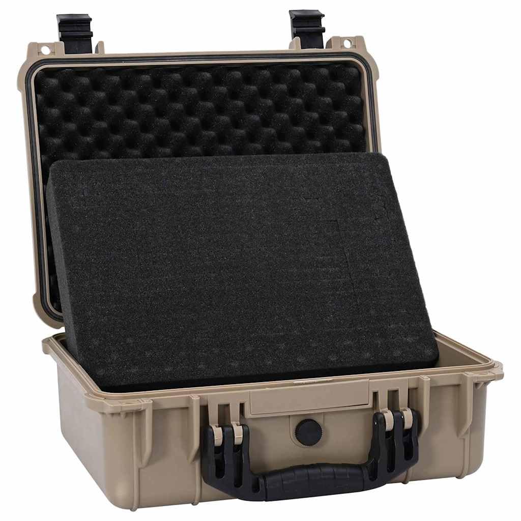 Tomostar Mallette de Transport, Mallette Rigide d’extérieu Étui de Protection Valise de Protection pour Appareil Photo Étui Rigide Sable 40,5 x 33 x 17,5 cm Polypropylène et ABS