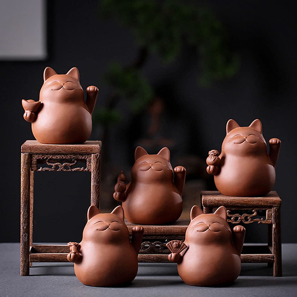 For Tea Pet Desktop Ornaments Handmade Ceramic Wealth Rich For Tea Pet For Kungfu Water Tea Tray Acce