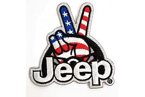 Jeep Patch: Wave USA Patch for Iron-On Embroidered Embroidery