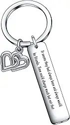 De&ai Inspiration Jewelry Presentes de aniversário de Natal presente de amizade presente para melhor amigo presente BFF, Chaveiro Bff, normal