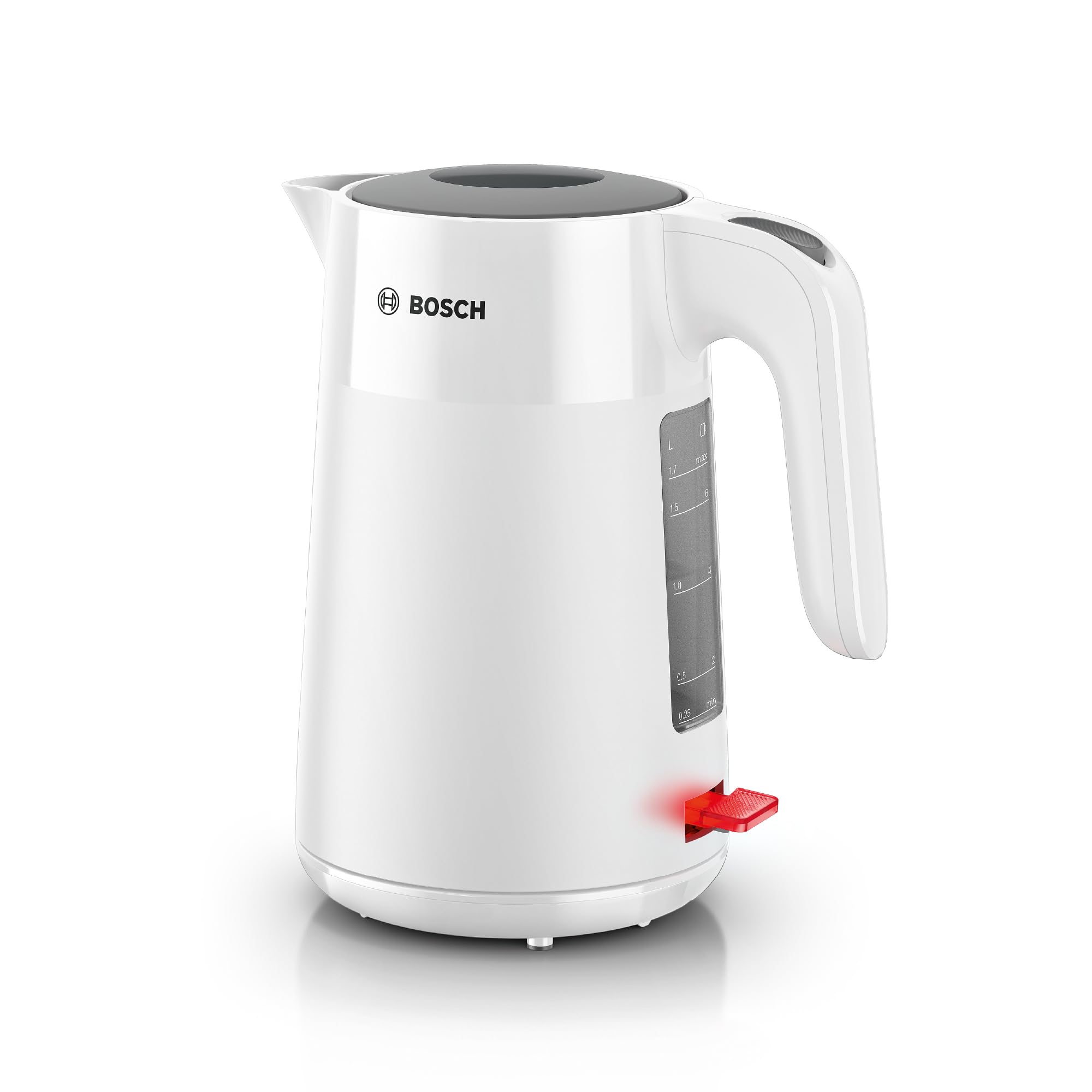 Bosch - Hervidor de Agua, MyMoment, Triple Seguridad, Filtro Anti-Impurezas, 1,7 litros, Blanco, TWK2M161