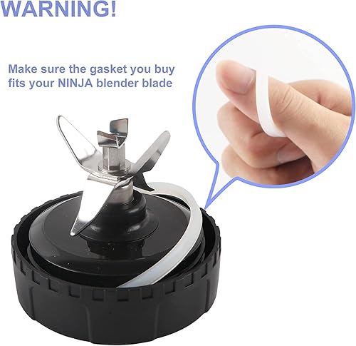 Miniatura 4 de Paquete de 6 juntas de sellado de 3.2 pulgadas3.3in juntas de goma juntas tóricas blancas de repuesto para licuadoras profesionales Ninja BL660