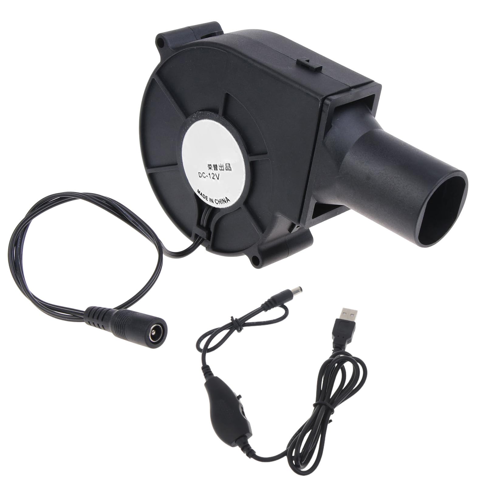 Tsophreniq Multicolor Cooking Bbq Fan Air Blower, 5V Usb 12V 5.5X2.1mm Blowers, Barbecue Bellow For Picnics Camping Bbq Portable Handheld Electric Barbecue Fan Air
