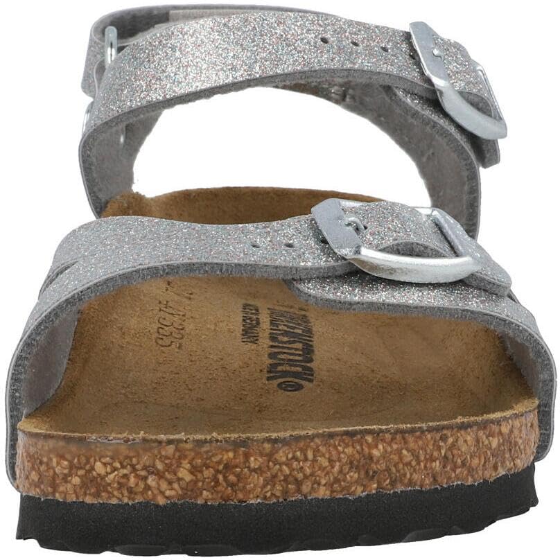 Birkenstock Rio Kids Sandal, Sparkling Light Silver, Birko-Flor, Cork-Latex Footbed, Narrow Fit2