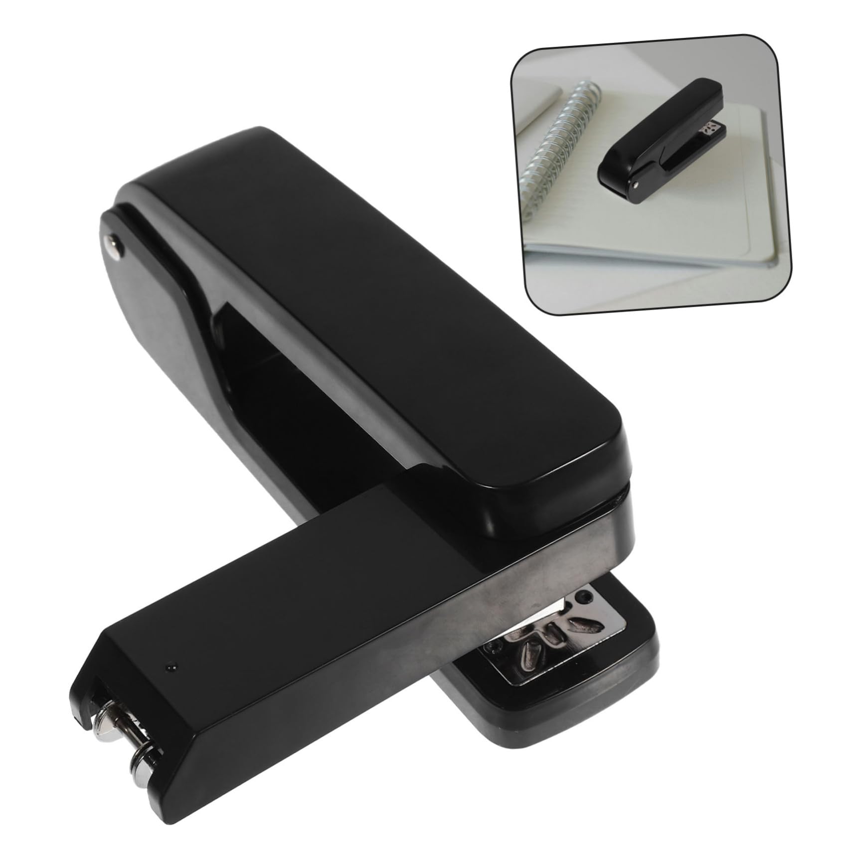 Housoutil 5 Pièces Agrafeuse Rotative Portable Multifonctionnelle pour Maison Agrafeuse de Pratique avec Design Rotatif pour Relier Documents et Économiser