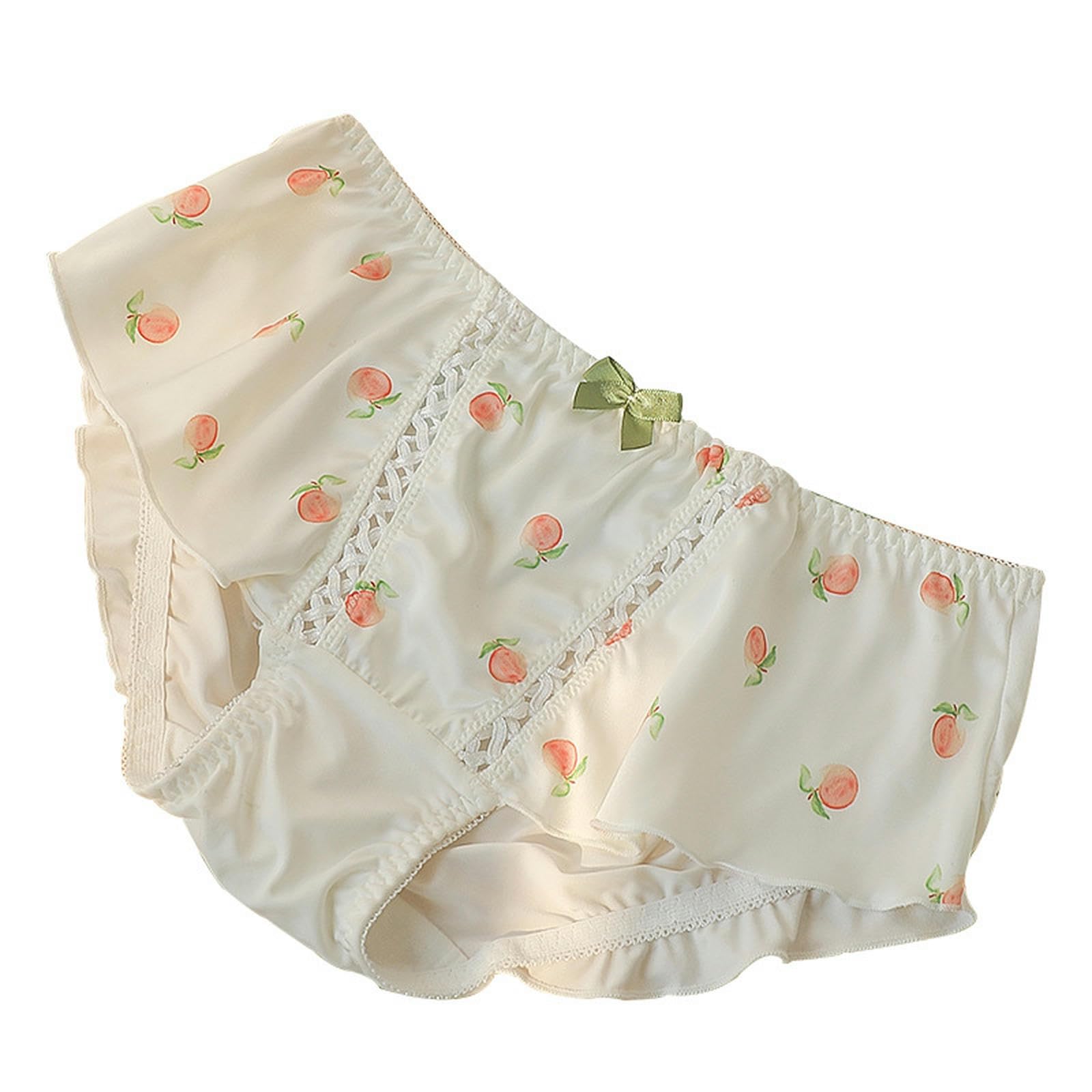 Slip Damen sexy 3-Packs EIS Seide Mädchen Höschen Süße Pilzrand Baumwolle Schritt Plus Größe Damen Spitze Slips-3Xl