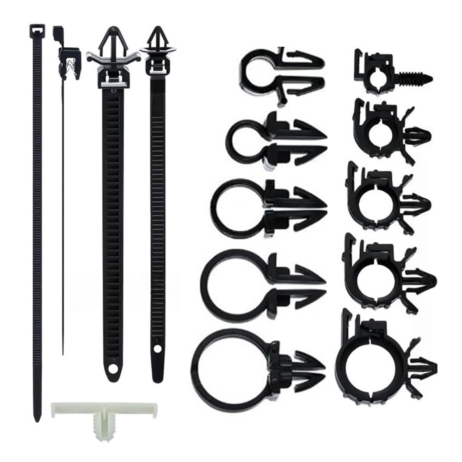 Nylon Wire Cable Management Ties Feature Push in Clip for Effortless Organization in Various Environments Cable Management