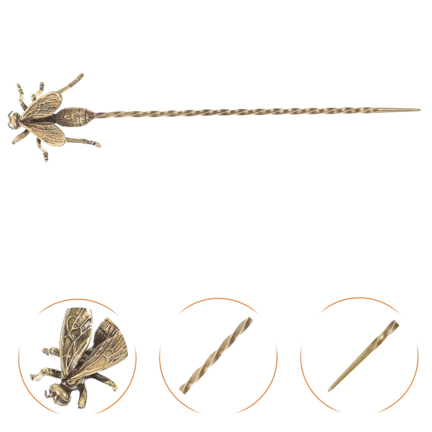 PRETYZOOM 4 Pz Ago per il tè delle api utensili il consapevolmente molletta strumenti da tè aghi da tè vecchio stile Accessori tornante servizio da tè gioco antico ottone
