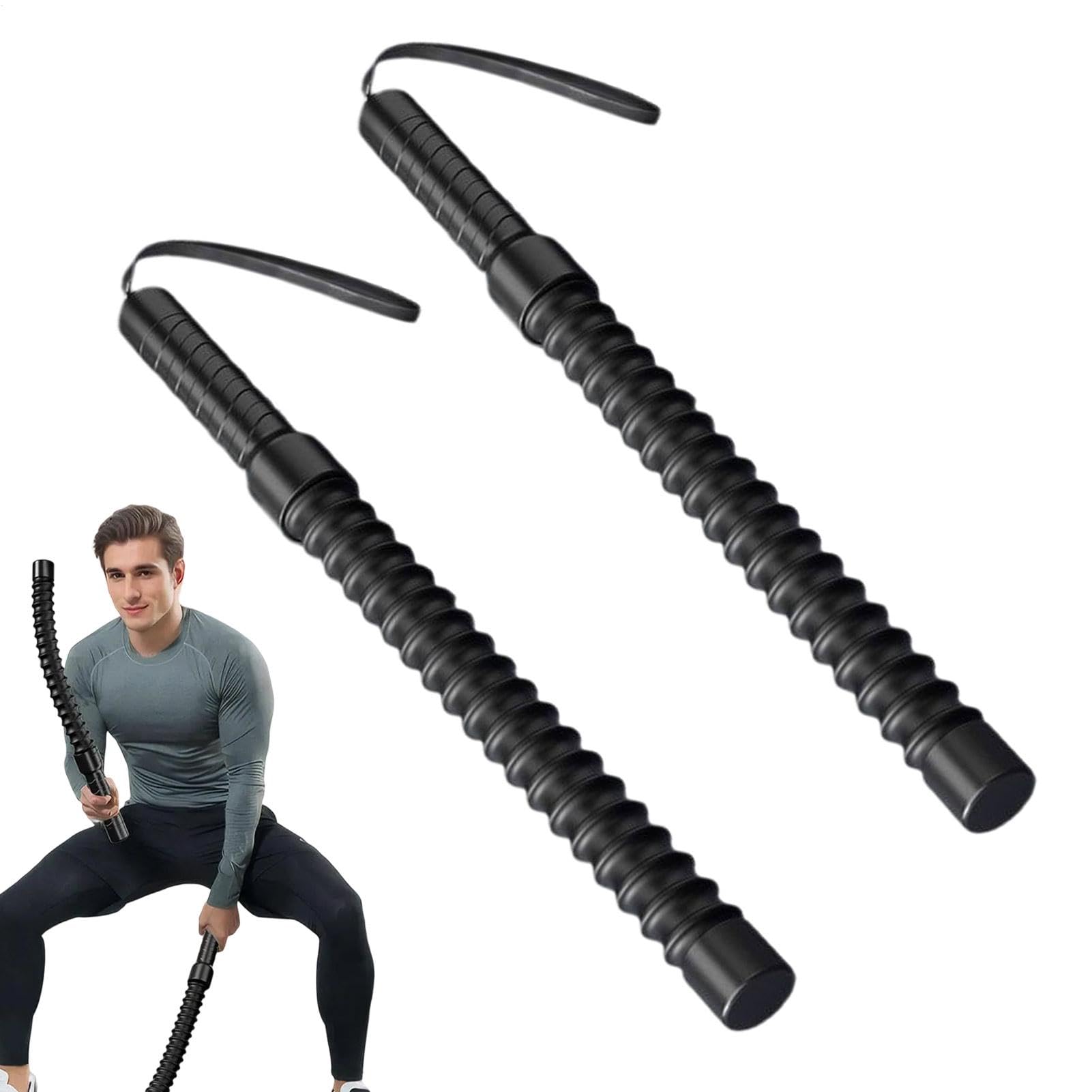 Cordes pour l'entraînement - Cordes de Combat sans Fil - Non antidérapantes et Portables - Outil de Force pour Conditionnement de la Force - Câble d'entraînement pour l'entraînement à la
