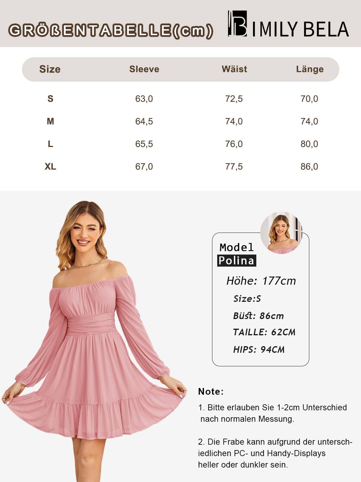Imily Bela Robe de soirée pour femme - Col carré - Mini robe en maille - Taille haute - Plissée - Manches longues - Invité de mariage - Avec volants