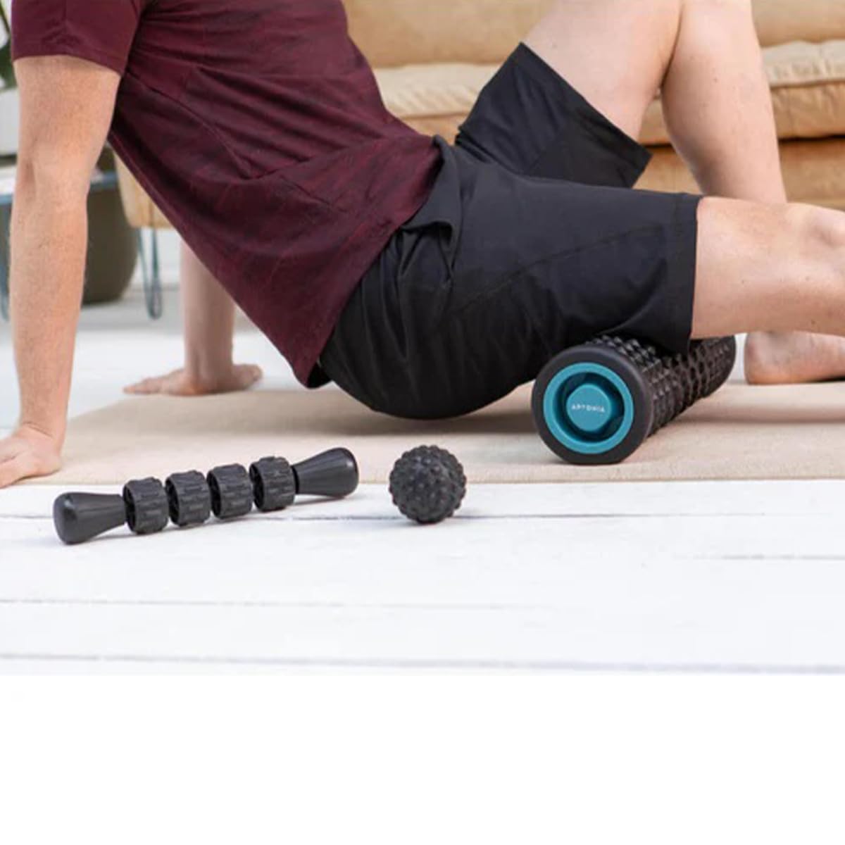 Komplettes Massageset: Rolle, Ball und Stick zur Entspannung der Muskeln und zur Linderung von Verspannungen – ideal für Fitness und Erholung