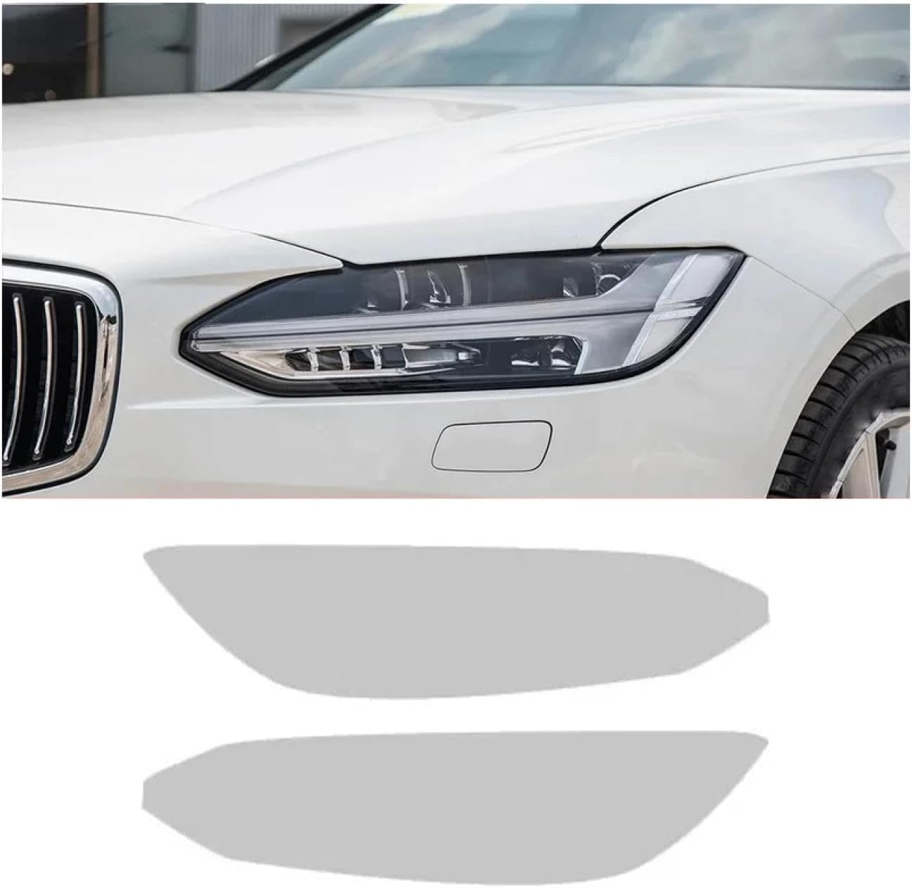 SamLng Car Front Light Film for S90 2017-2024 Precut Headlight Protective Film Car Front Headlamp Protection Film car Lights Film Headlight Anti-Scratch Non-Yellowing Protective Film