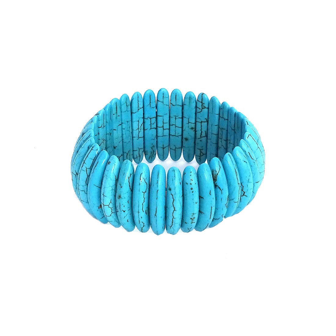 Sahiba Gems Designer Firoza | Turquoise Stone Bracelet for Men & Women (Stretchable) ~ Pack in One Piece (B07NHWFC73) Amazon Price History, Amazon Price Tracker
