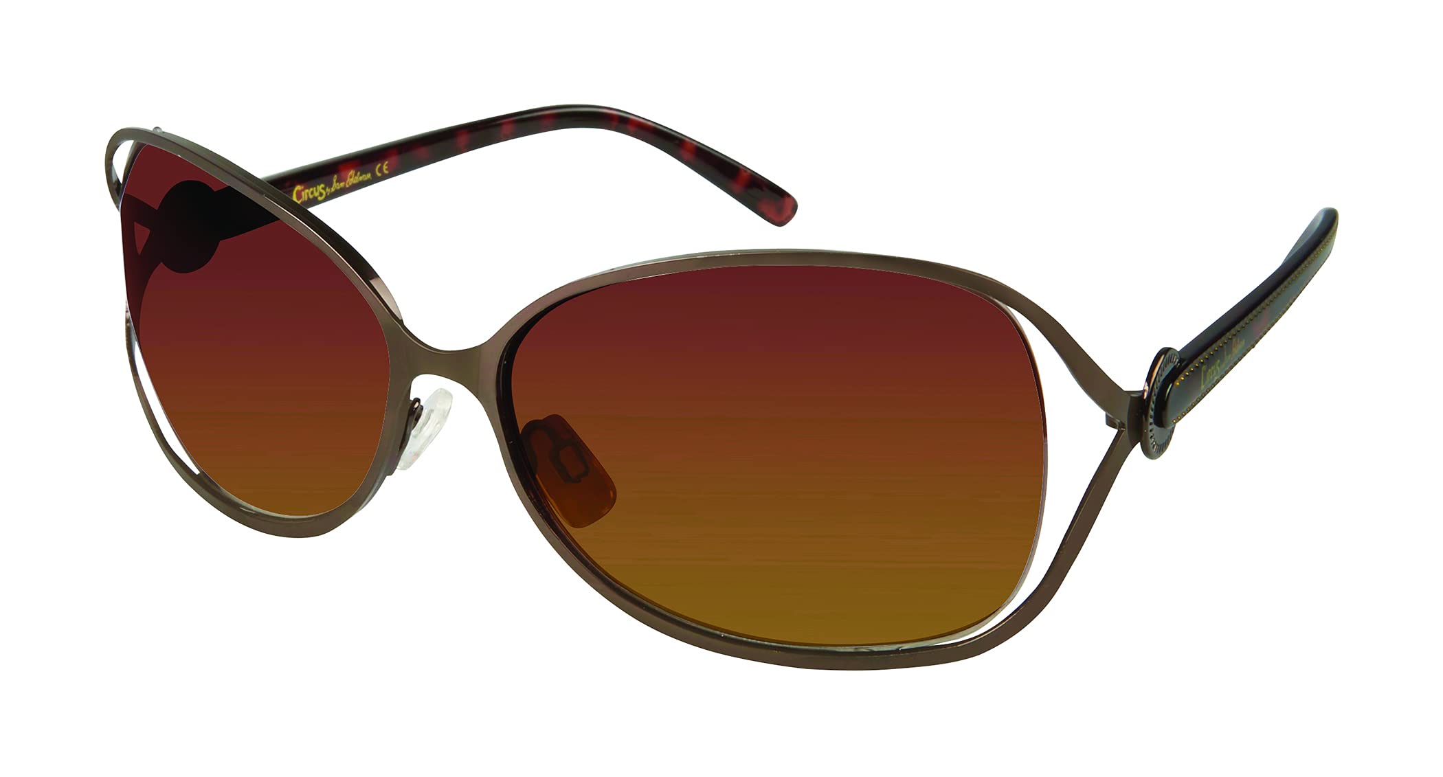 Circus NY by Sam EdelmanCircus by Sam Edelman Cc183 Vented Metal UV Protective Rectangular Sunglasses. Trend-Right Gifts for Women, 60 mm