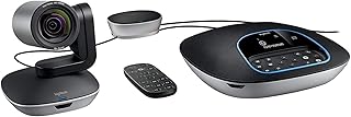Logitech Group Système de Webcam Visioconférence, Full HD 1080p, Mise au Point Automatique, USB, Skype for Business, Teams, Zoom, Fuze, Hangouts Meet, Hardware, Cortana, Cisco Jabber, Portable/PC/Mac