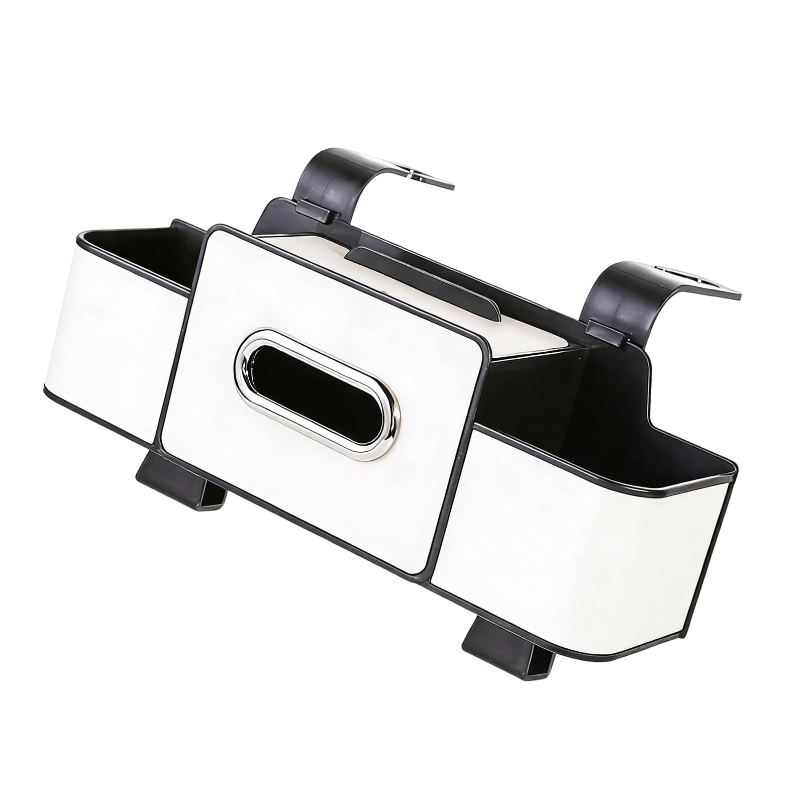 Geavonyg Backseat Organizers Car Rear Storage Box Seat Back with Cup Holder, Tissue Box, / Handbags Holder Back Hook