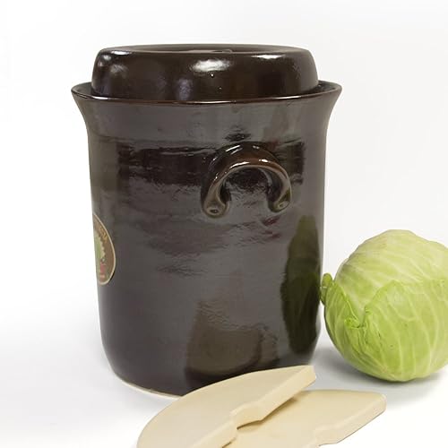 Miniatura 2 de Harvest Fiesta - Maceta de fermentación con peso de piedra, 10 litros