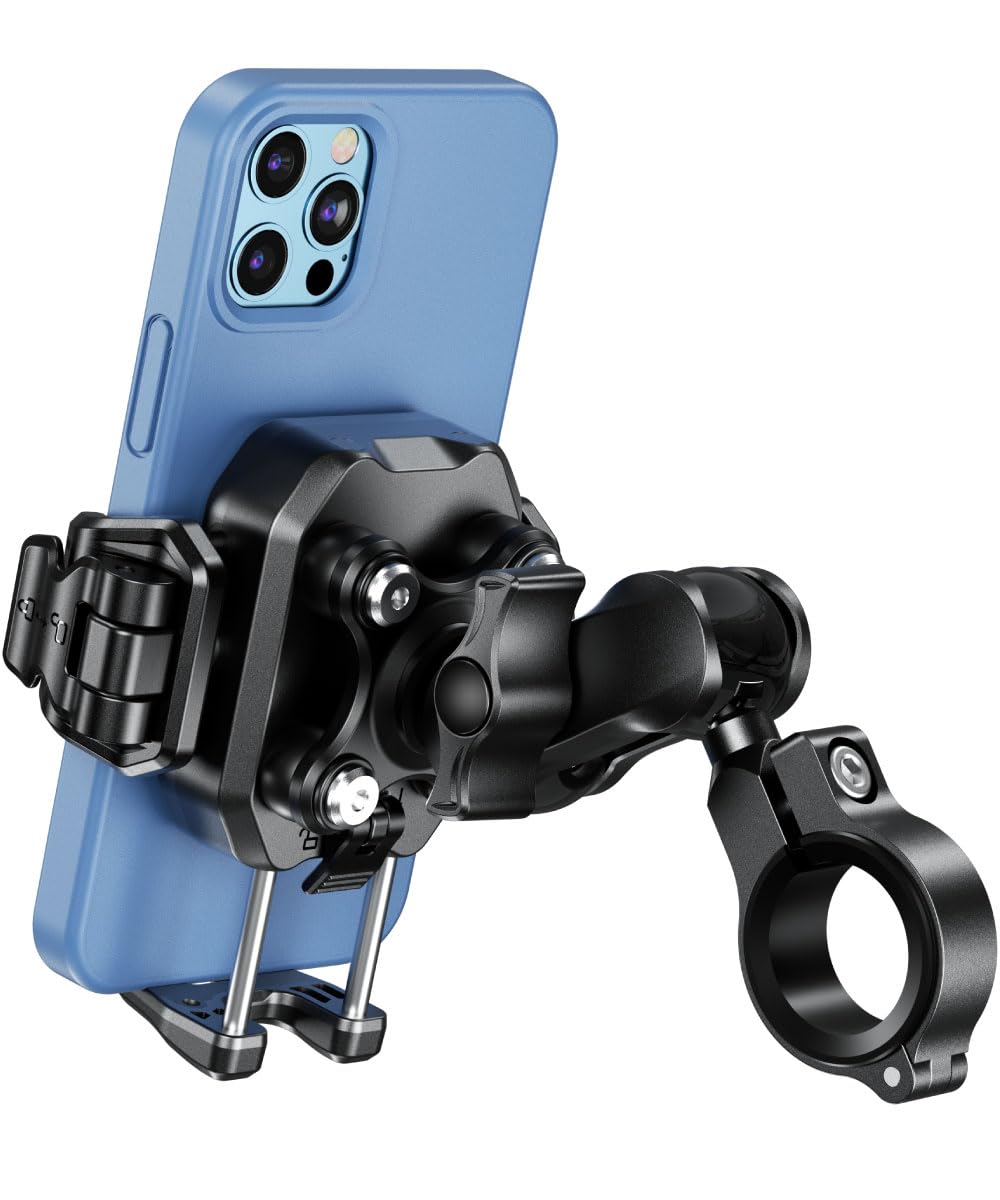 Kaedear(カエディア) バイク スマホホルダー 振動吸収 ファイバー強化樹…