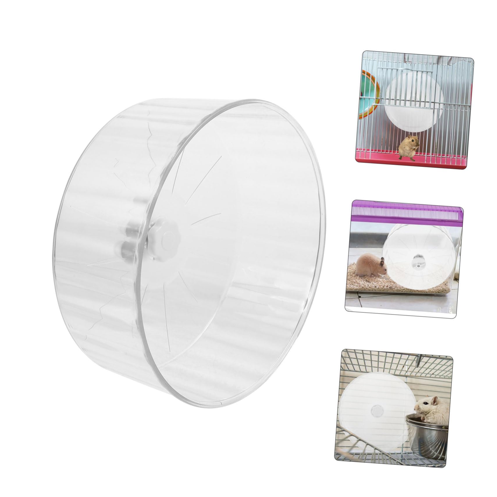 Yardwe 2 Piezas De Rueda De Hámster para Correr Rueda De Ratón Silenciosa De Erizo para Hámster Máquina para Correr De Animales Pequeños para Erizo