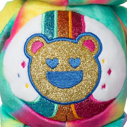 Care Bears 9" Glitter Good Vibes Bear - Tie-Dye Multicolored, Made from Recycled Materials! – Good for Girls and Boys, Collectors, Ages 4+ - Image 4