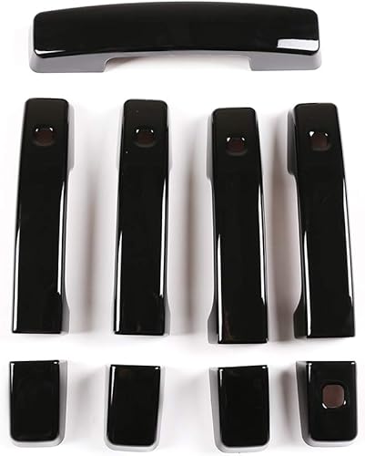 Miniatura 8 de CHEYA ABS Car Exterior Door Grab Manijas Cubierta para Land Rover Defender 110 2020 Accesorios de coche (negro)