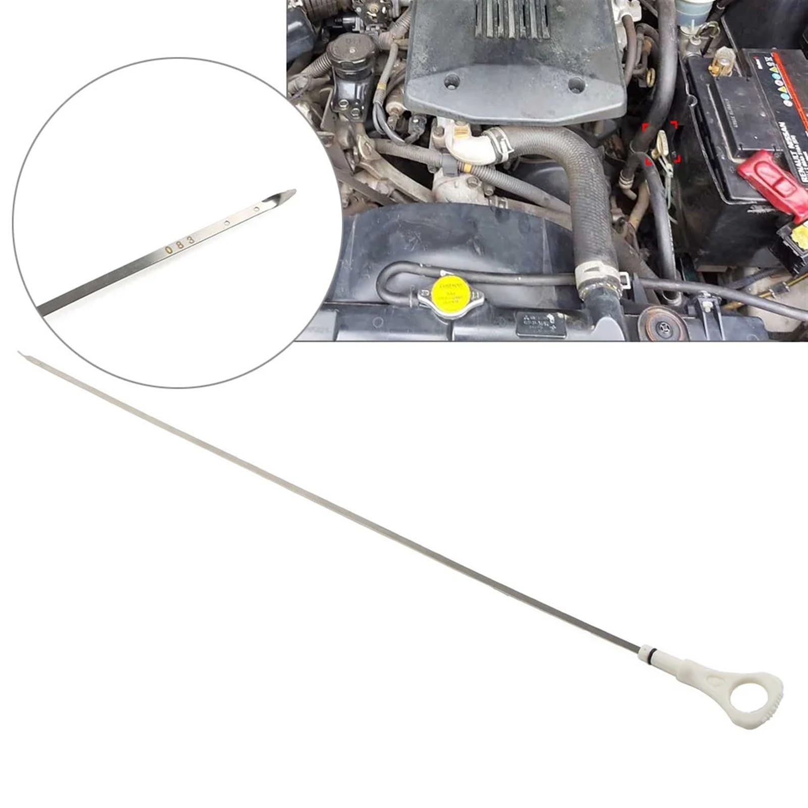 Asta di Livello Olio Motore di Ricambio per Mitsubishi L200 Nativa Pajero Sport 1255A083