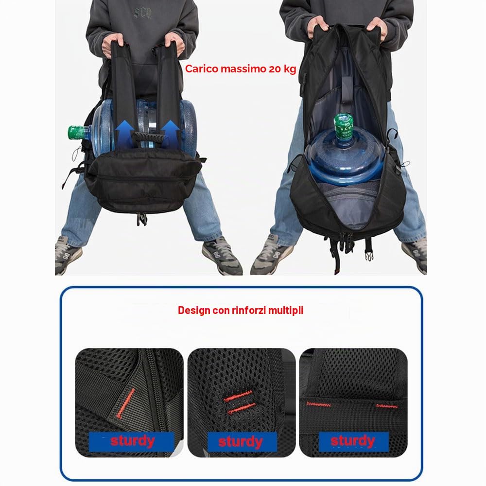 Zaino da viaggio da uomo, 60 l, 80 l, espandibile, impermeabile, 17 pollici