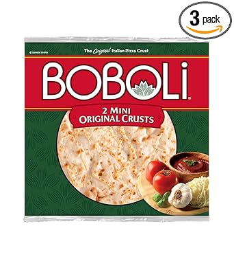 Boboli, 2 Mini 8" Pizza Crusts, 10oz Package (Pack of 3)