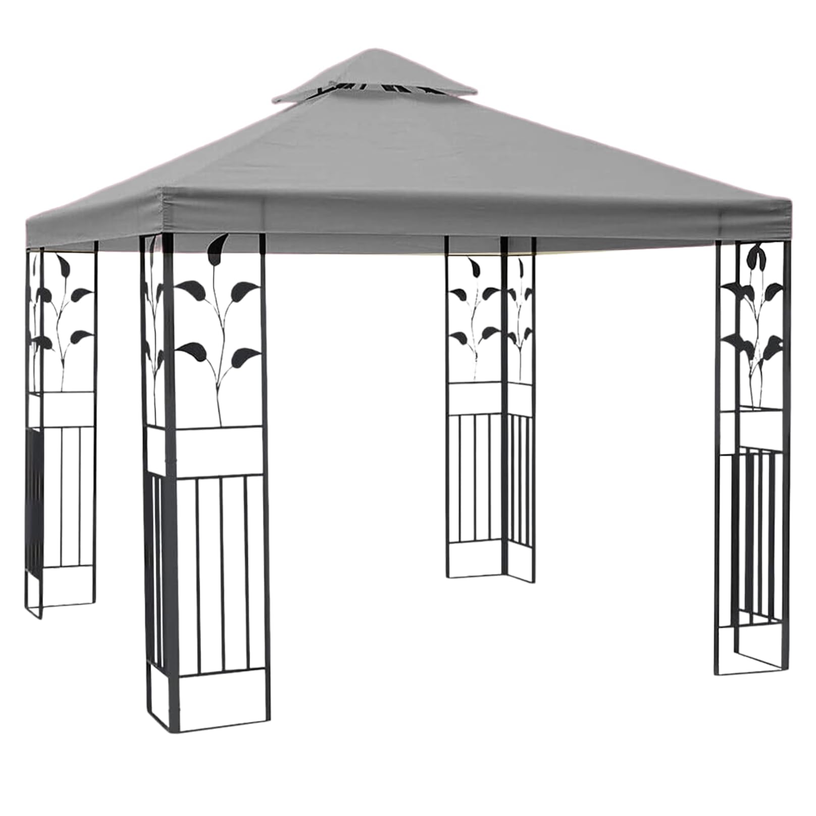 Copertura di ricambio per gazebo impermeabile, protezione UV, 3 x 3, design minimalista, 2 ripiani, tessuto durevole