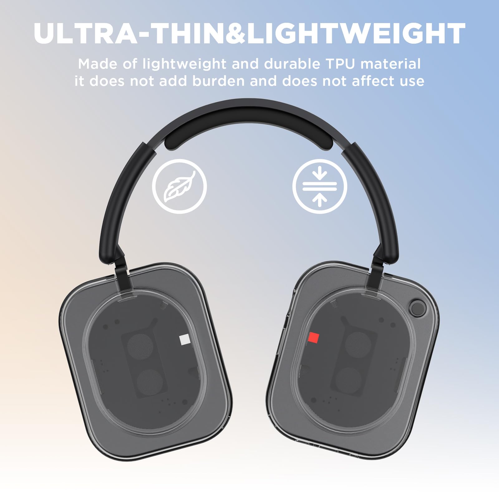Amazon.com: for Nothing Headphone (1) Shell Case Cover,Clear TPU