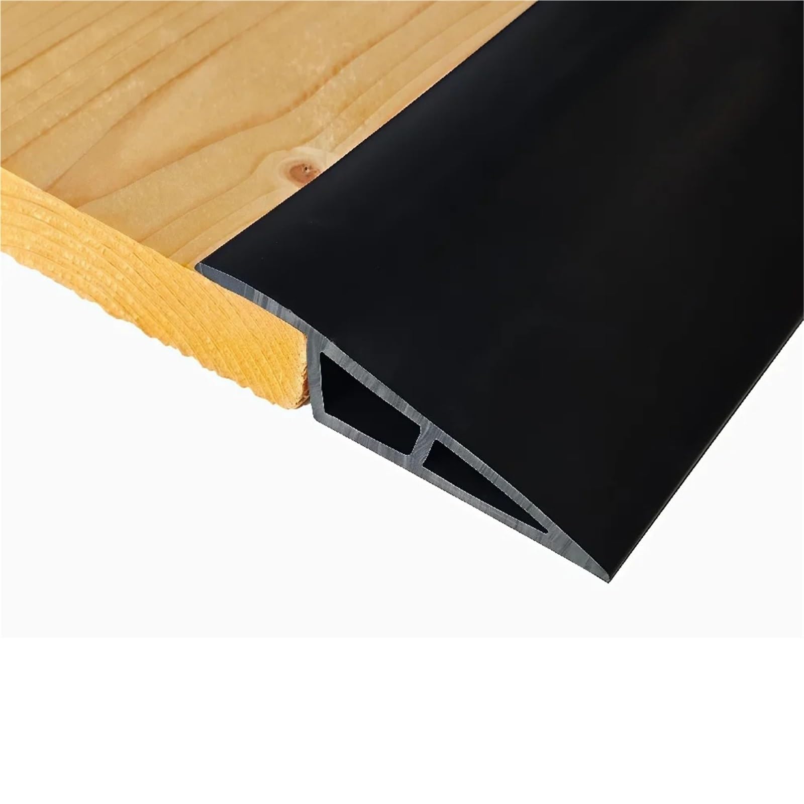 Transizione Del Pavimento Della Soglia Porta 1PC Per Soglie | Striscia autoadesiva for bordi moquette for soglia bordo porta in laminato(Black)